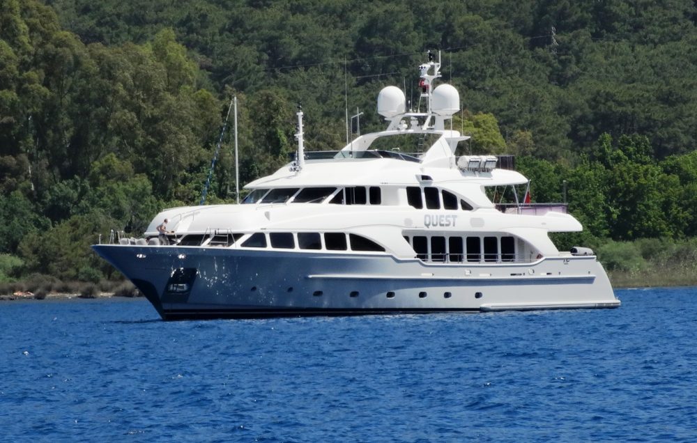 Mega Yacht Quest R, Turkey luxury yacht charters Quest R, otor yacht charter QUEST R in the Eastern Med.