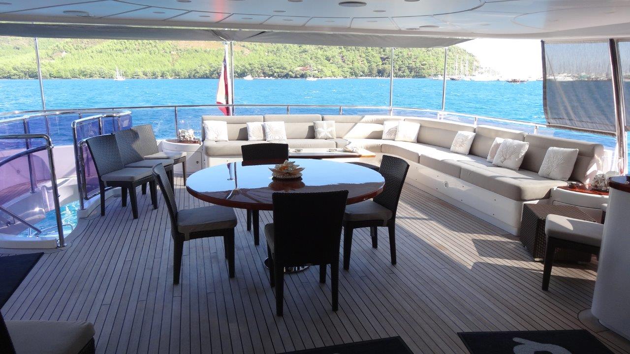 motor yacht deck