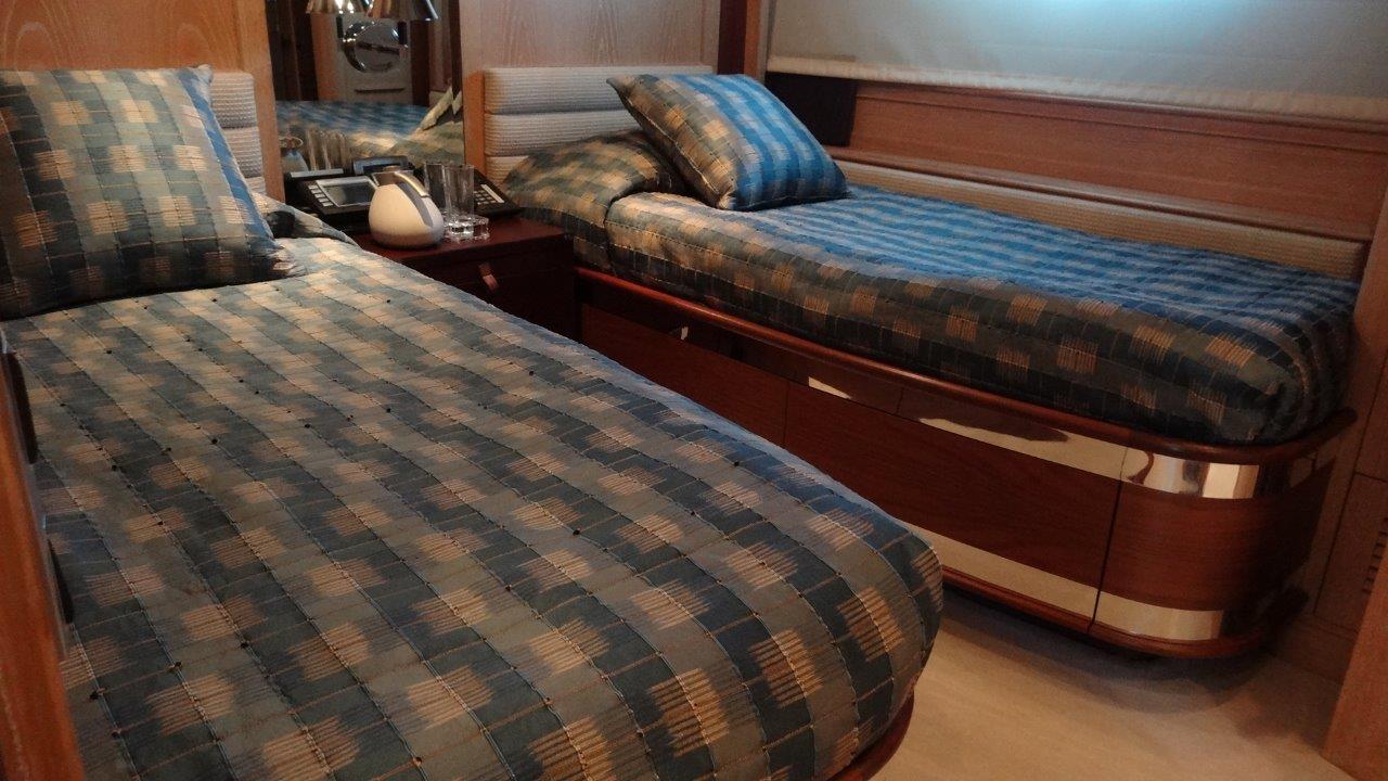 twin stateroom motor yacht
