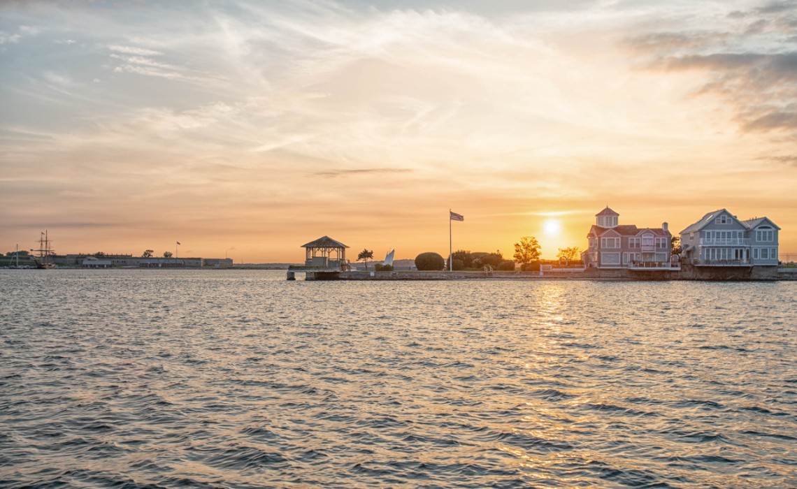 Newport Harbor by Pearl Macek