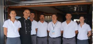 The crew of Turkey motor yacht charter MEYA MEYA