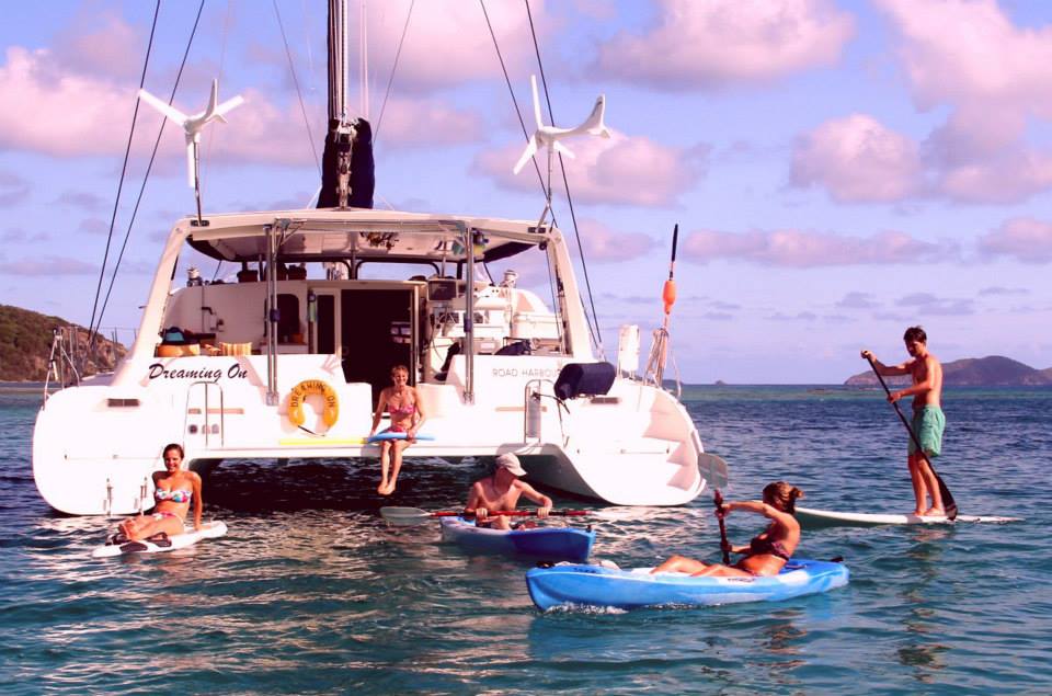 Guests enjoy a Belize yacht charter!