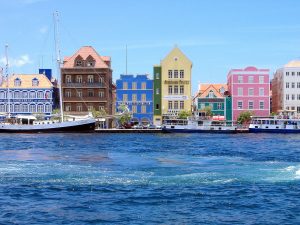 Willemstad Harbor Curacao. new years yacht charter in the Caribbean