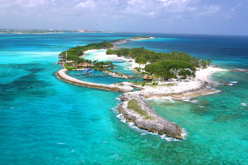 Blue Lagoon Island in the Bahamas