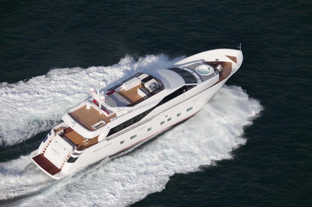 luxury motor yacht charter AURORA