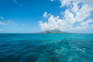Looking over to Nevis from St. Kitts