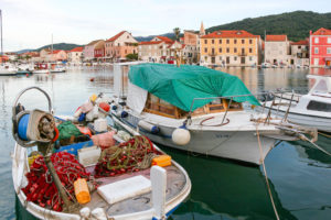 The town of Starigrad on the island of Hvar
