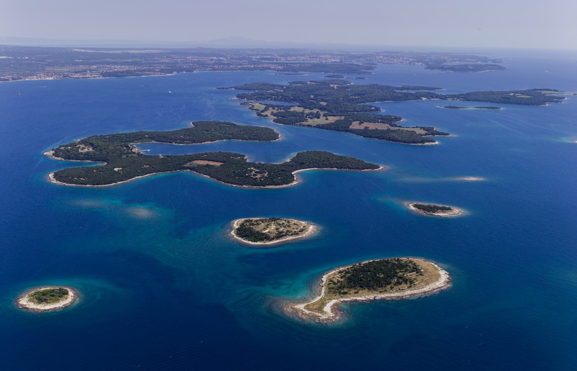 Brijuni Islands aerial view, Istria