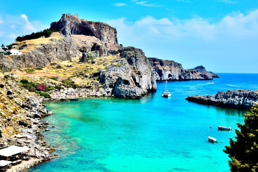 Bay in Rhodes, Greece