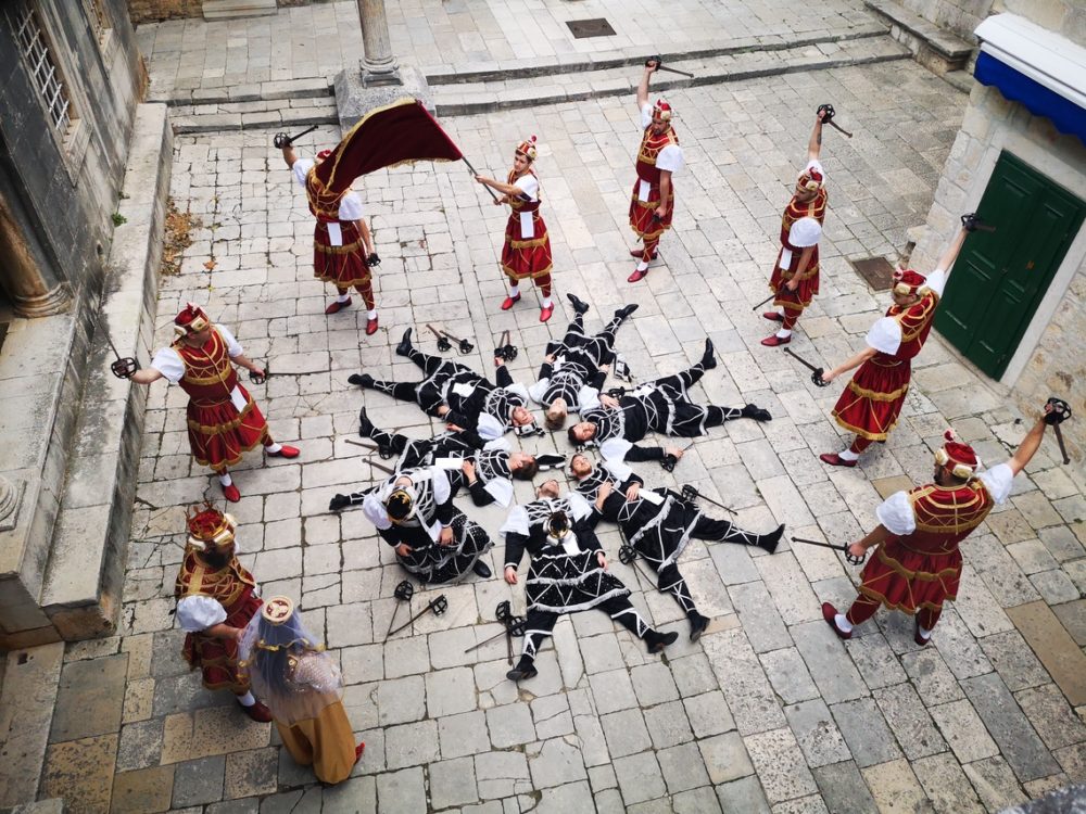 Moreška-Korčula performance on Korcula. Picture used with the courtesy of Moreška-Korčula