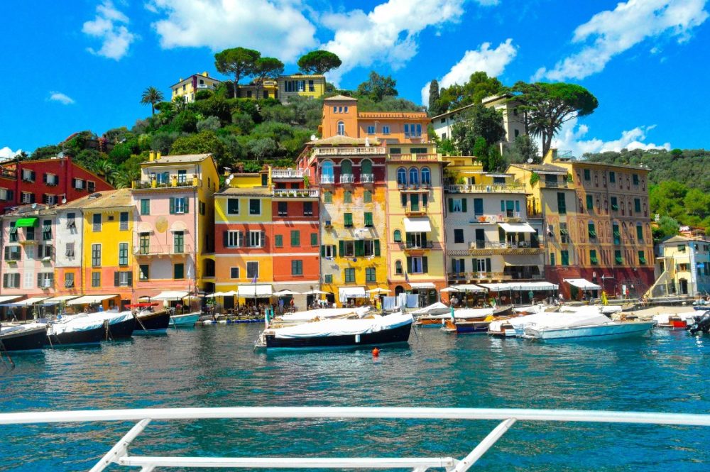 Portofino is part of italy charter itineraries