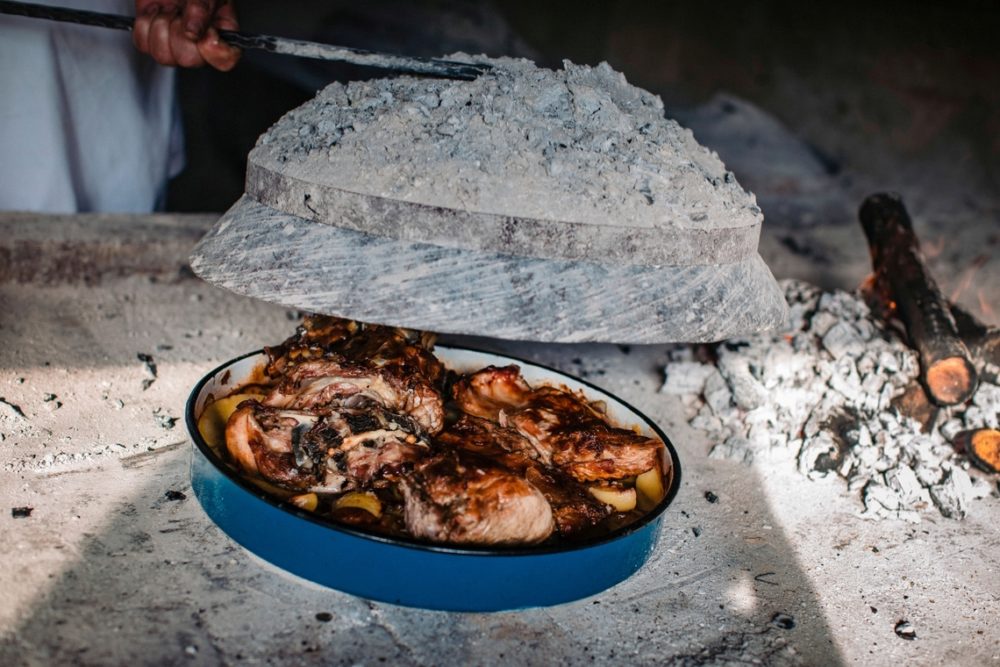 Preparation of Peka dishes in Croatia