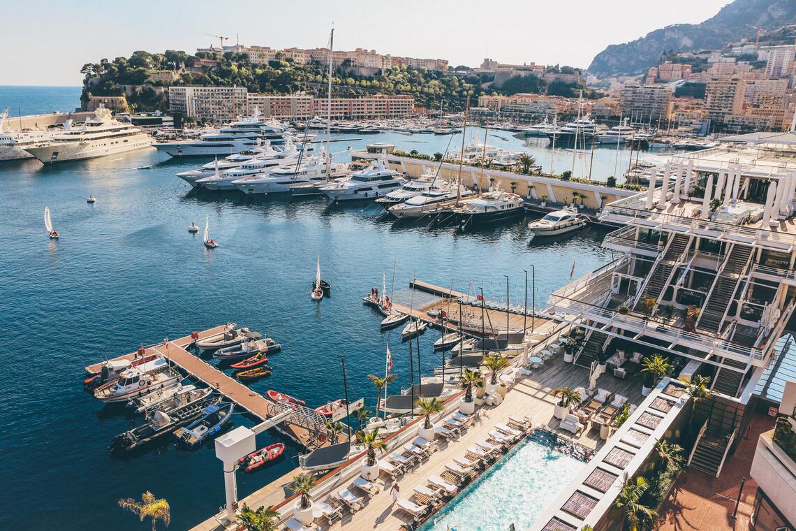 boats docked in the French Riviera