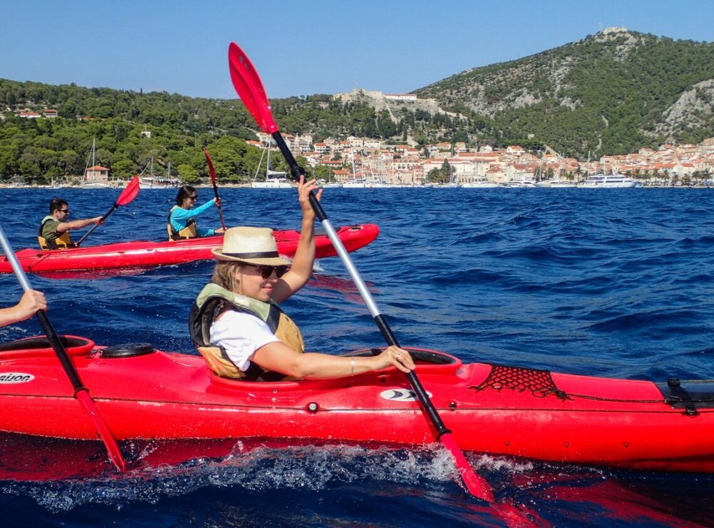 Kayaking in Hvar, Croatia