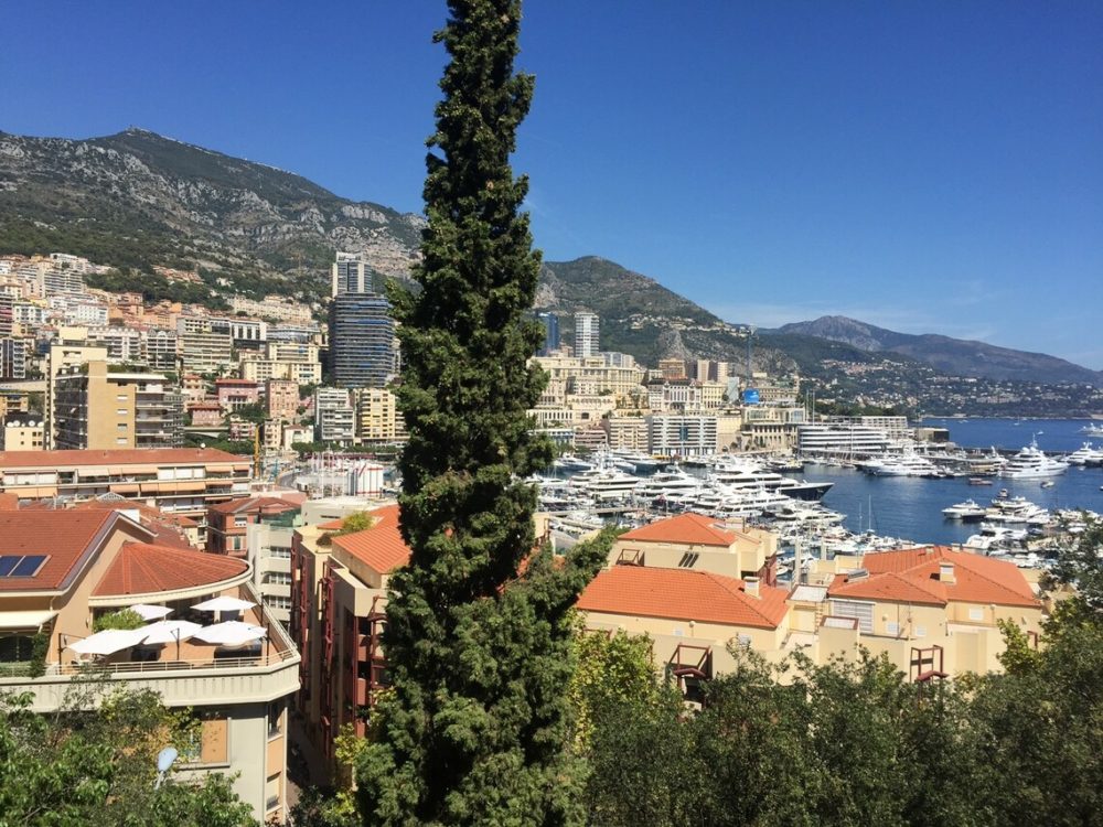 View of Monaco's harbor.