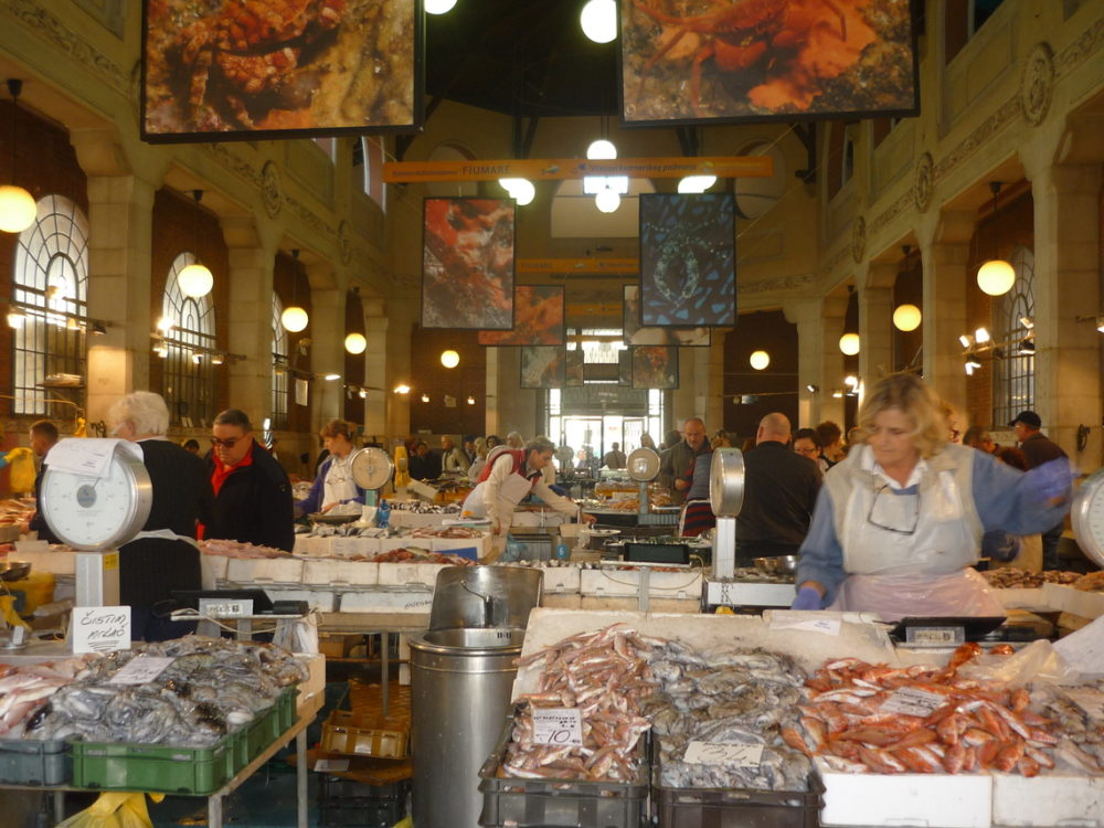 Covered Fish market in Rijeka