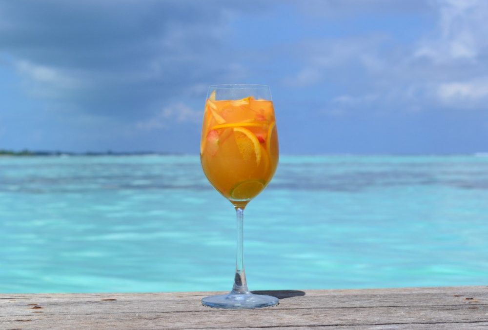 A tropical cocktail