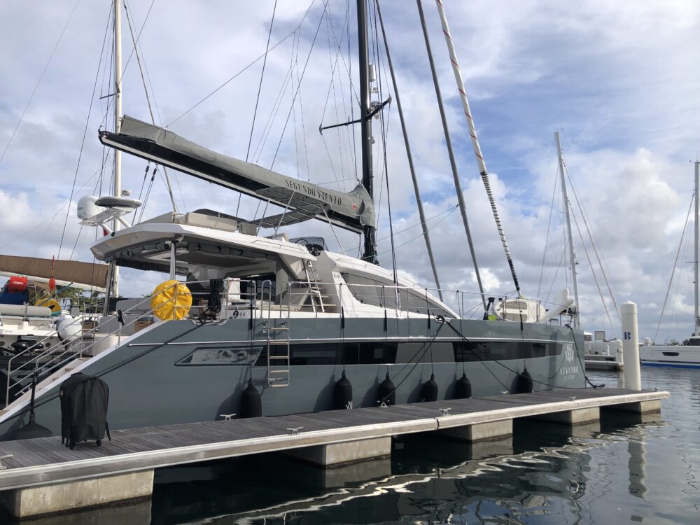 Catamaran Segundo Viento at the 2021 BVI Charter Show