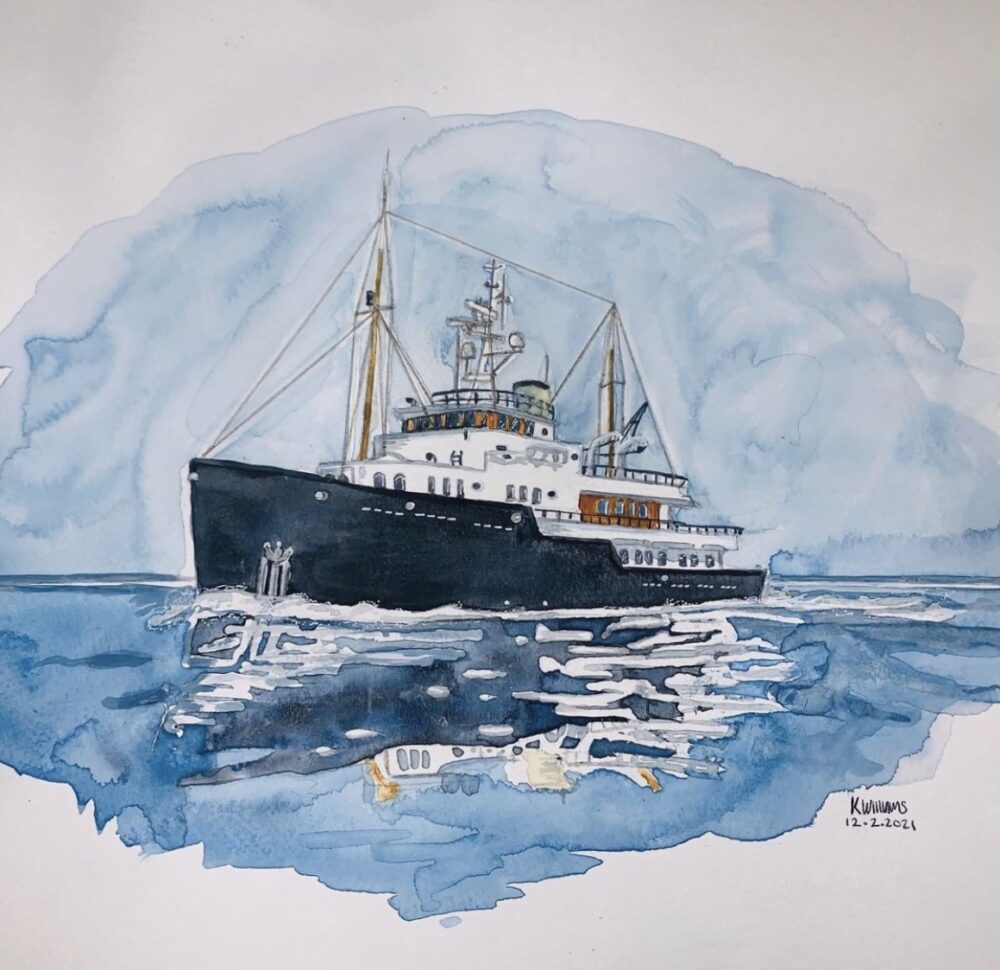 Captain Kirsty Sky's Yacht Water Color Paintings