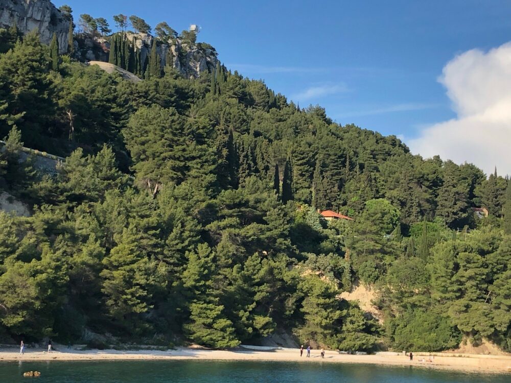 Road-Trip from Split to Plitvice Lakes, a beach in Split.