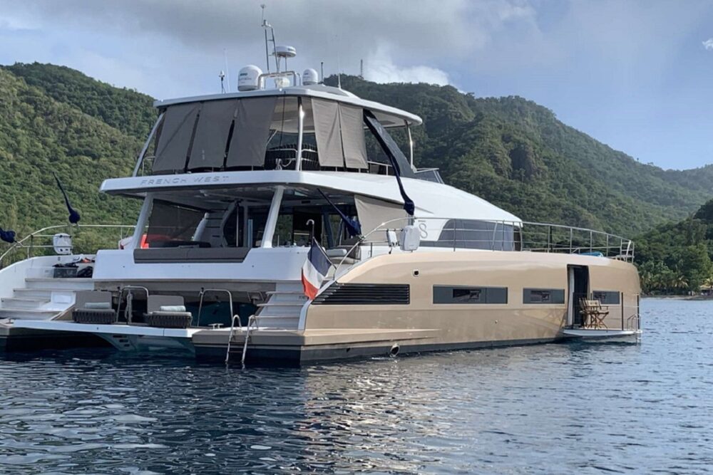 St. Martin Power Catamaran Frenchwest. A luxury crewed charter yacht.