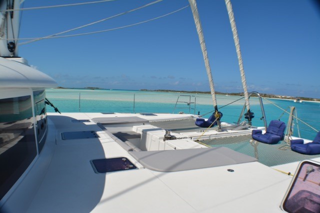 Catamaran Sailing Vacation aboard AMURA's trampoline