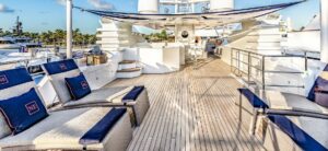 Top Deck of M/Y NEVER ENOUGH
