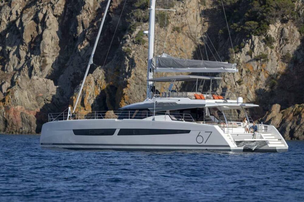 Fontaine Pajot 67 AETHER chartering in Greece