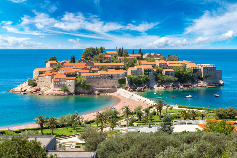 Sveti Stefan Island, in Budva, one of the Most Instagrammable Places in Montenegro