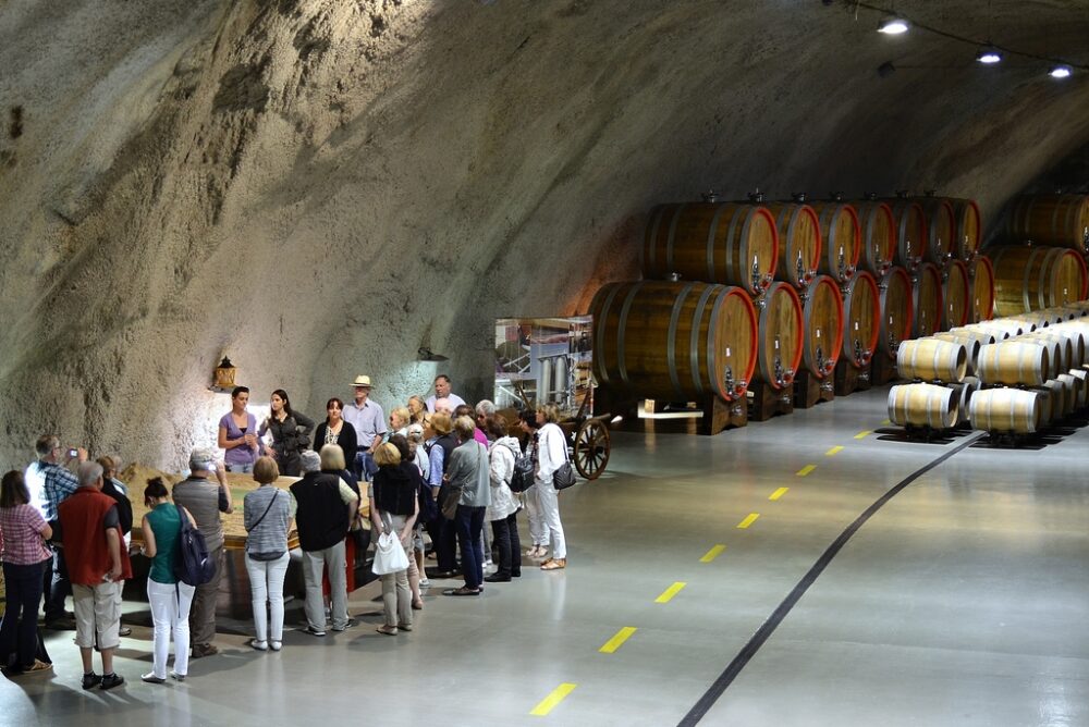 Plantaze Winery's Cellar in Montenegro. One of the most instagrammable places in Montenegro