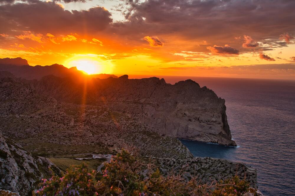 Balearic islands yacht charter Mallorca sunset 