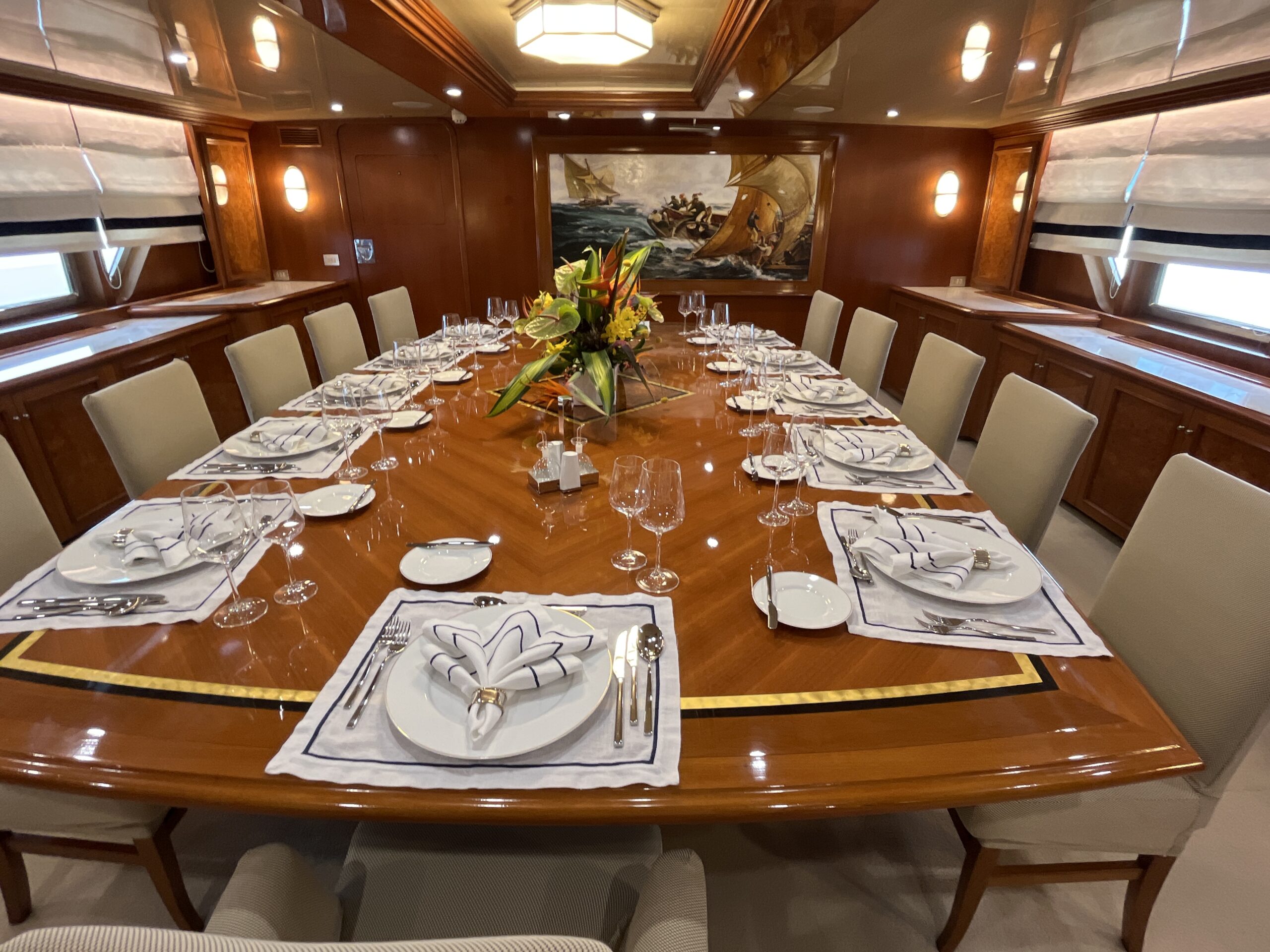 Interior of Yacht Wind of Fortune