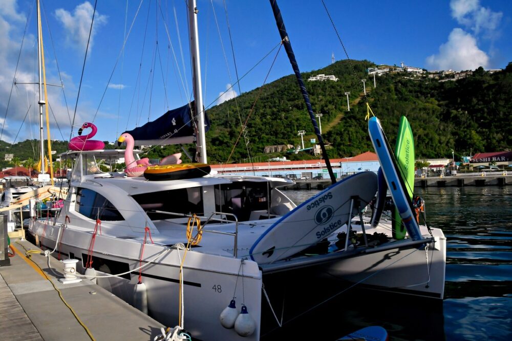 Water toys at the USVI 2022 Yacht Show