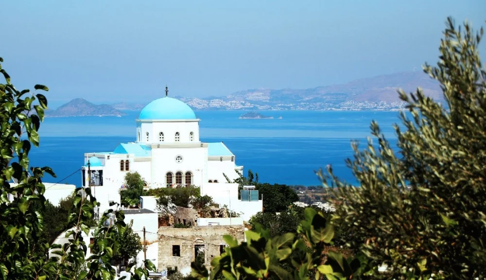 View of a church in Kos