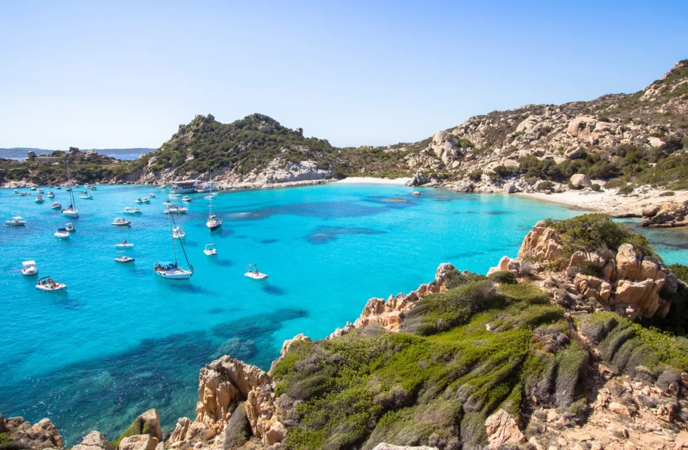 Coast of Sardinia. 