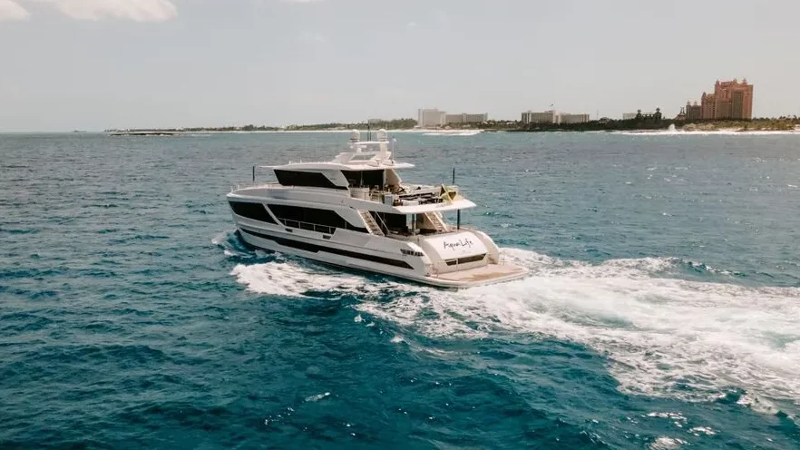 M/Y Aqua Life sometimes available for charter in the Exumas.