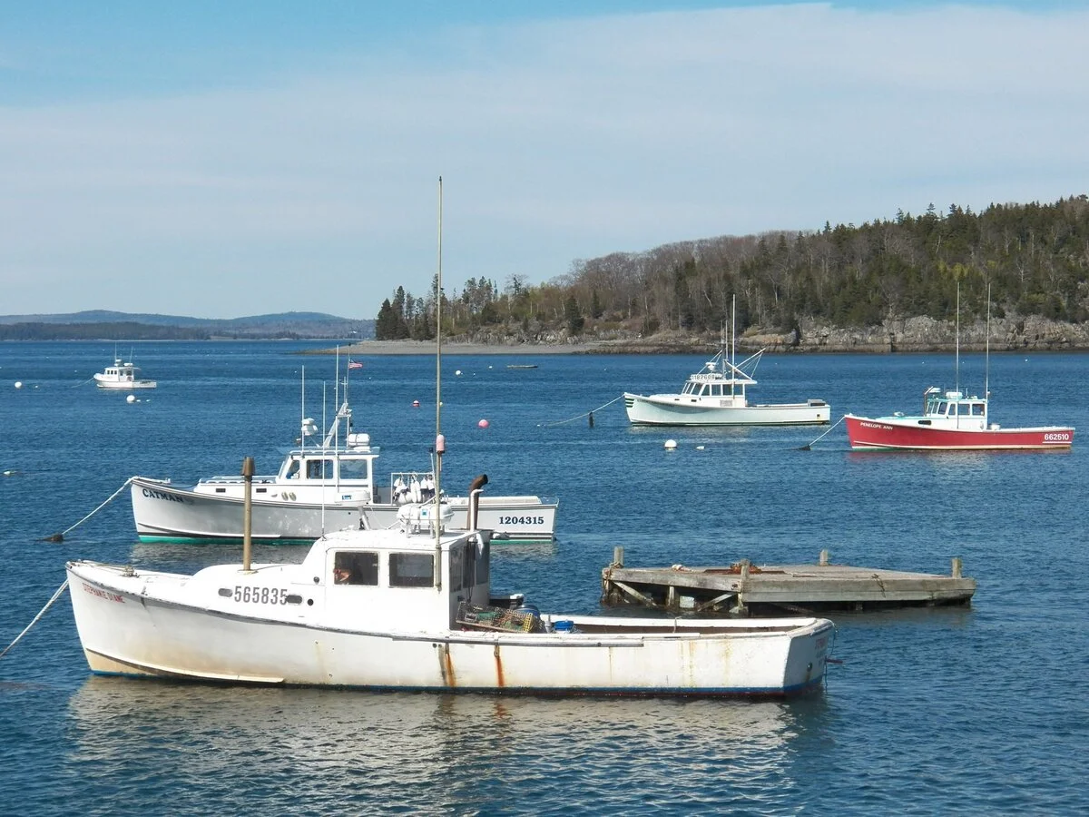Bar Harbor Maine Fishing Boats