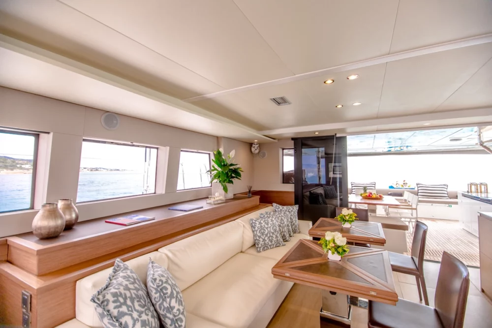 Yacht Valium 62's Spacious Salon