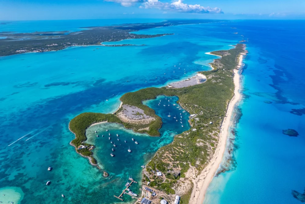 Stocking Islands, Bahamas honeymoon yacht charter.