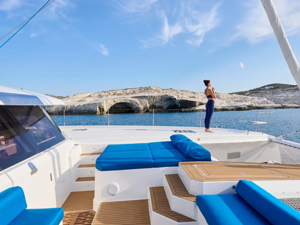 Yoga on the Foredeck