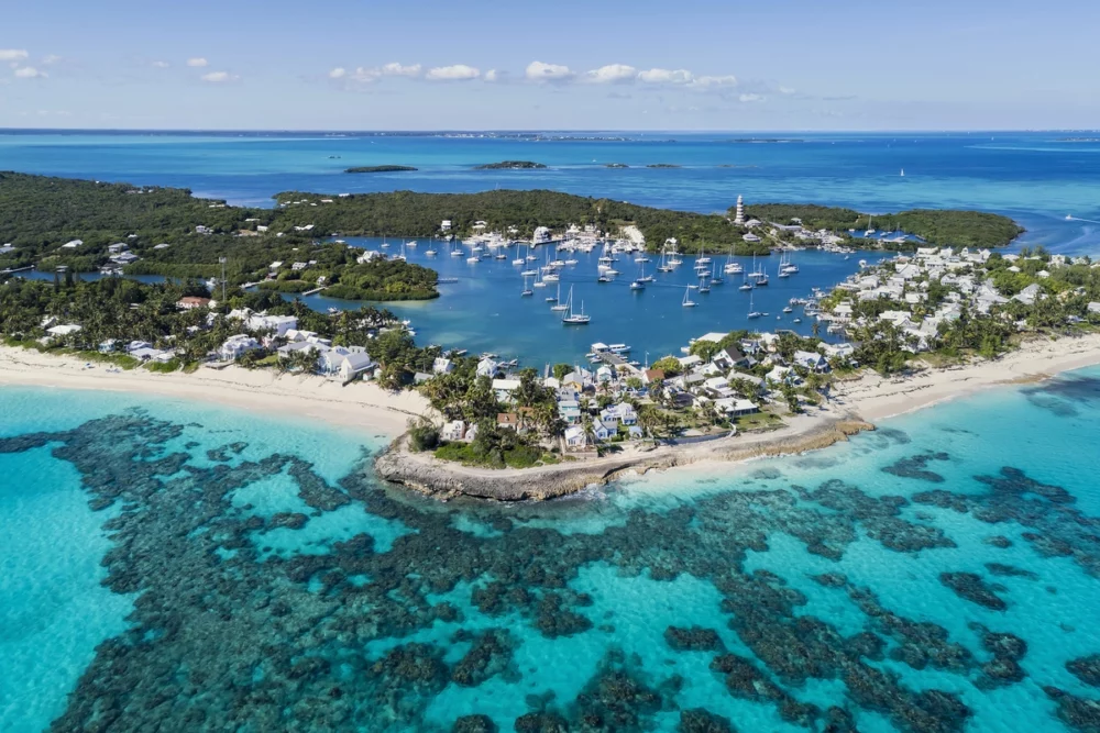 Hope Town on Elbow Cay off Abaco Island