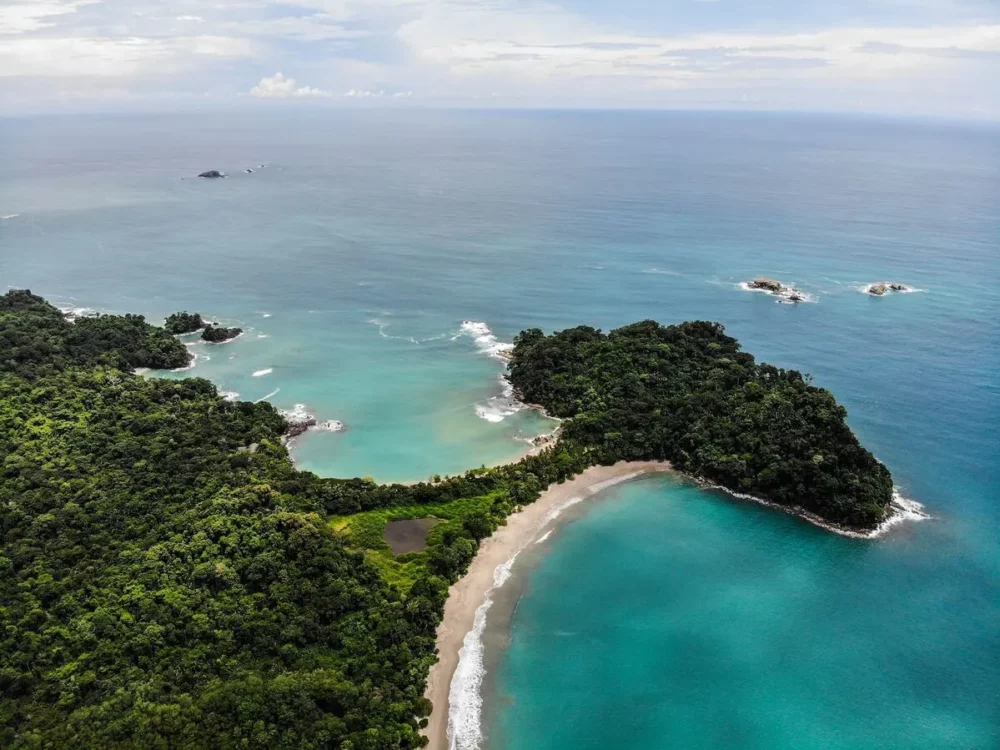 Playa Escondilla and Playa Manuel Antonio, in Manuel Antonio National Park.