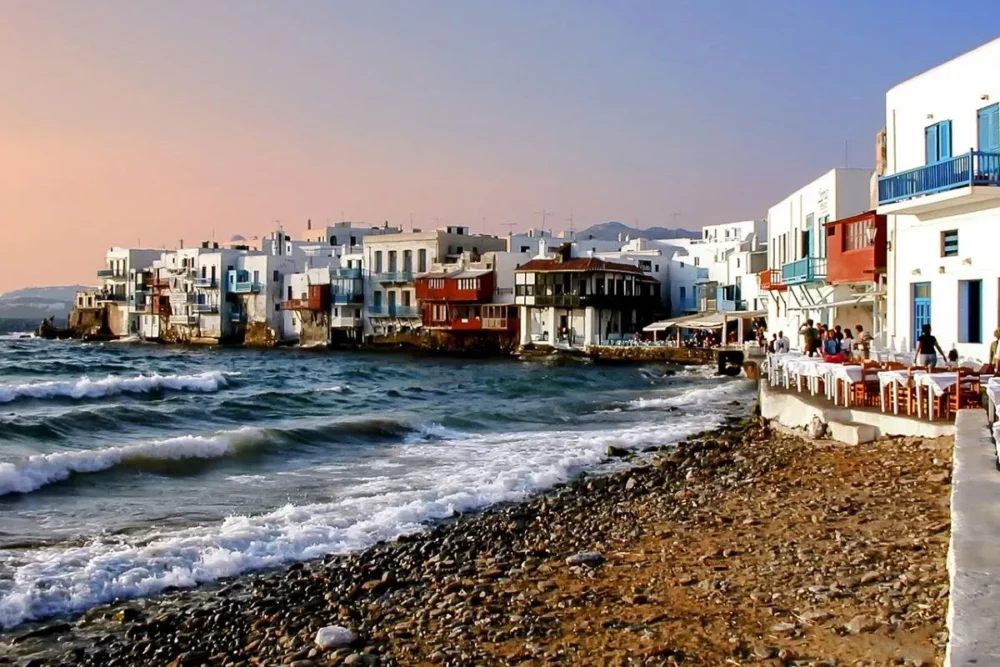 Mykonos Town where you can visit on carpe diem greece catamaran