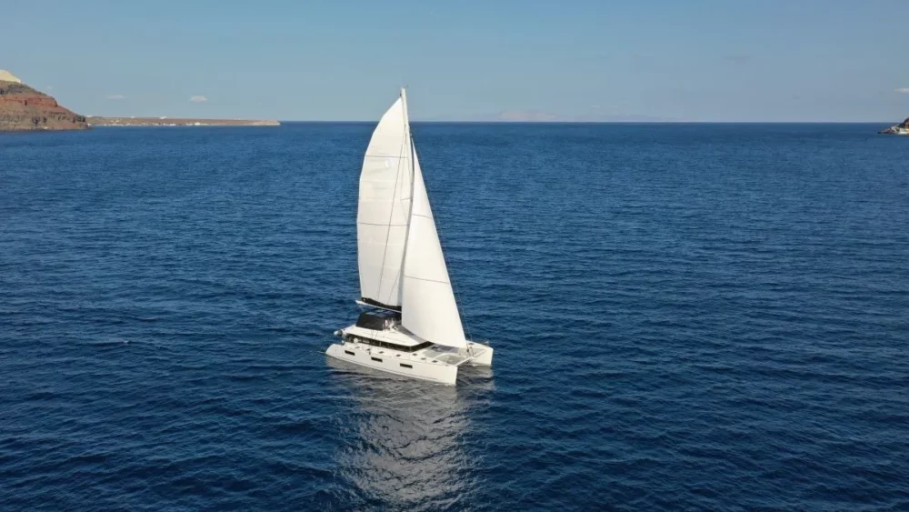 6 Reasons to Sail Greece on Catamaran-SANTORINI