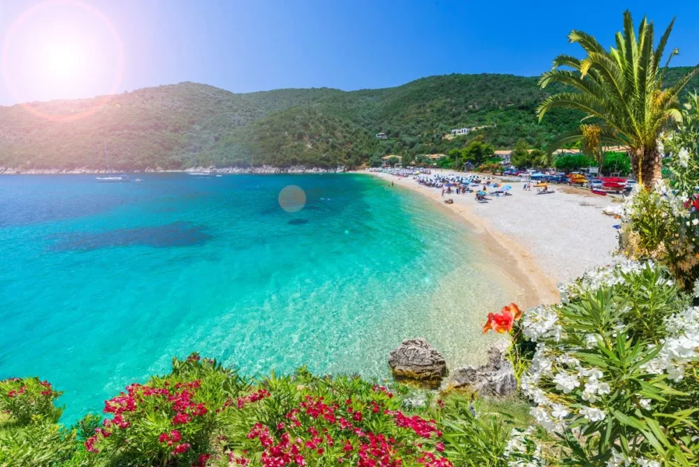 A beach on Poros