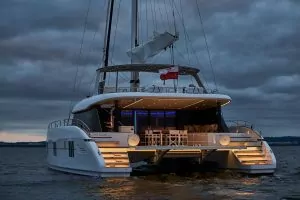 night on the water on a Sunreef 60