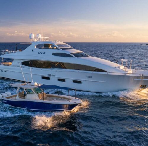 yacht in caribbean