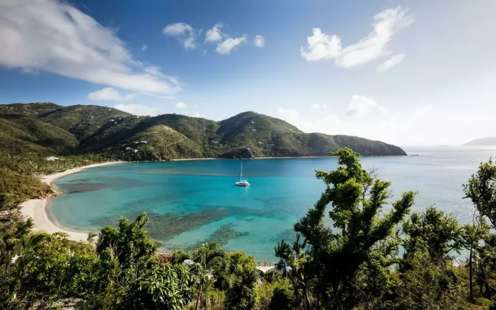 Explore the stunning scenery of the British Virgin Islands on a crewed yacht vacation. 