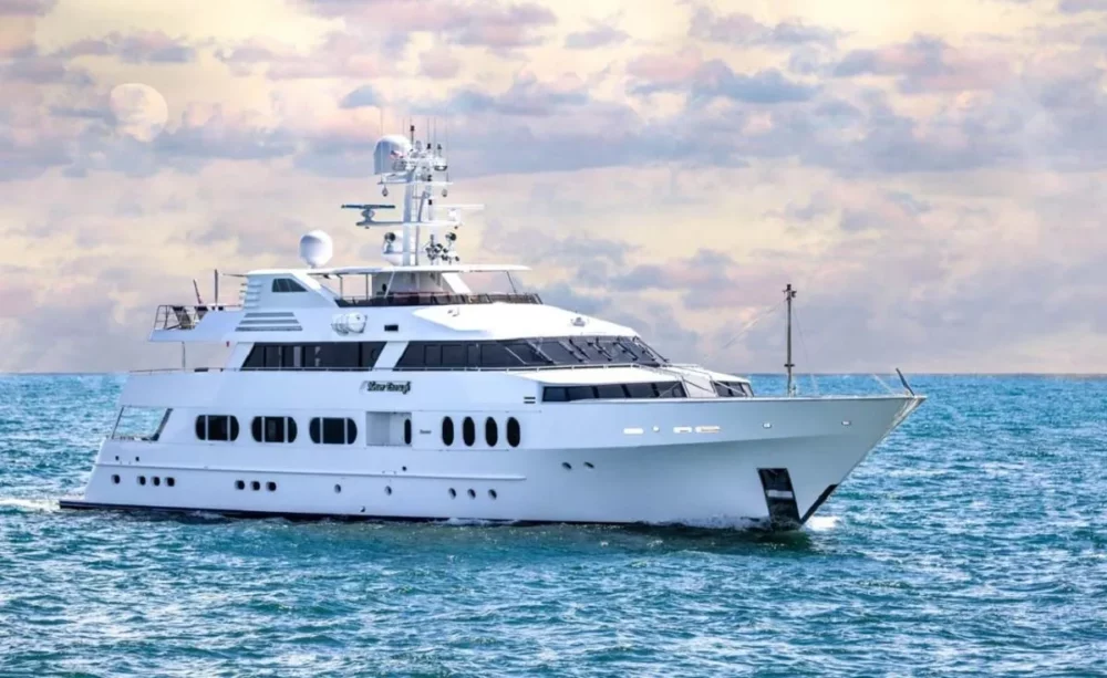 Experience unparalleled luxury aboard the crewed yacht Never Enough, sailing the azure waters of the Bahamas.