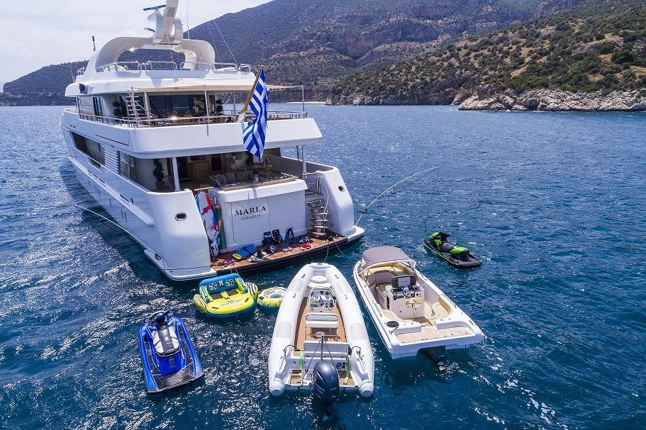 Water Toys on a Greek Yacht Charter